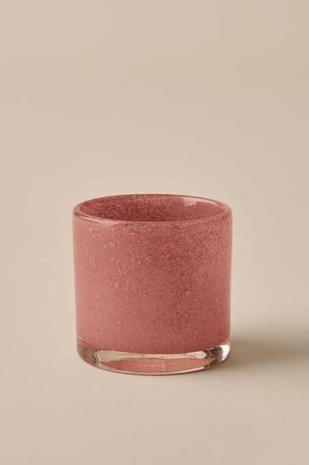 &Home - Lysestage/krukke Ruby Small h⌀jde 10 cm - Rosa - Påskepynt - - Homeroom