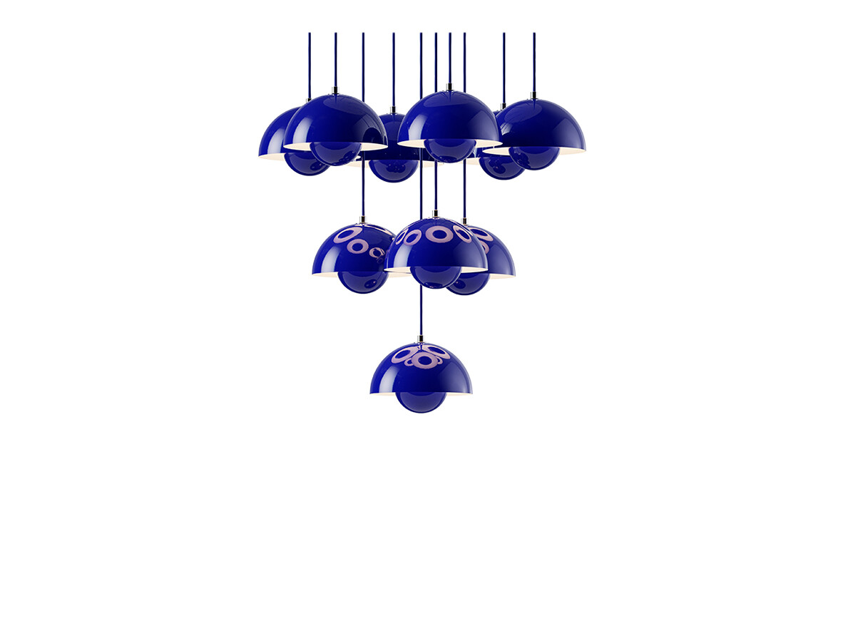 &Tradition - Flowerpot VP10 Lysekrone Ø53 Cobalt Blue &Tradition - Flowerpot VP10 Lysekrone Ø53 Cobalt Blue