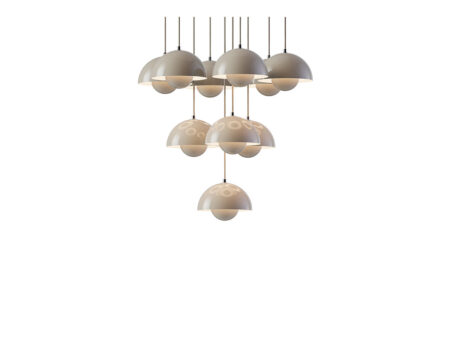 &Tradition - Flowerpot VP10 Lysekrone Ø53 Grey Beige
