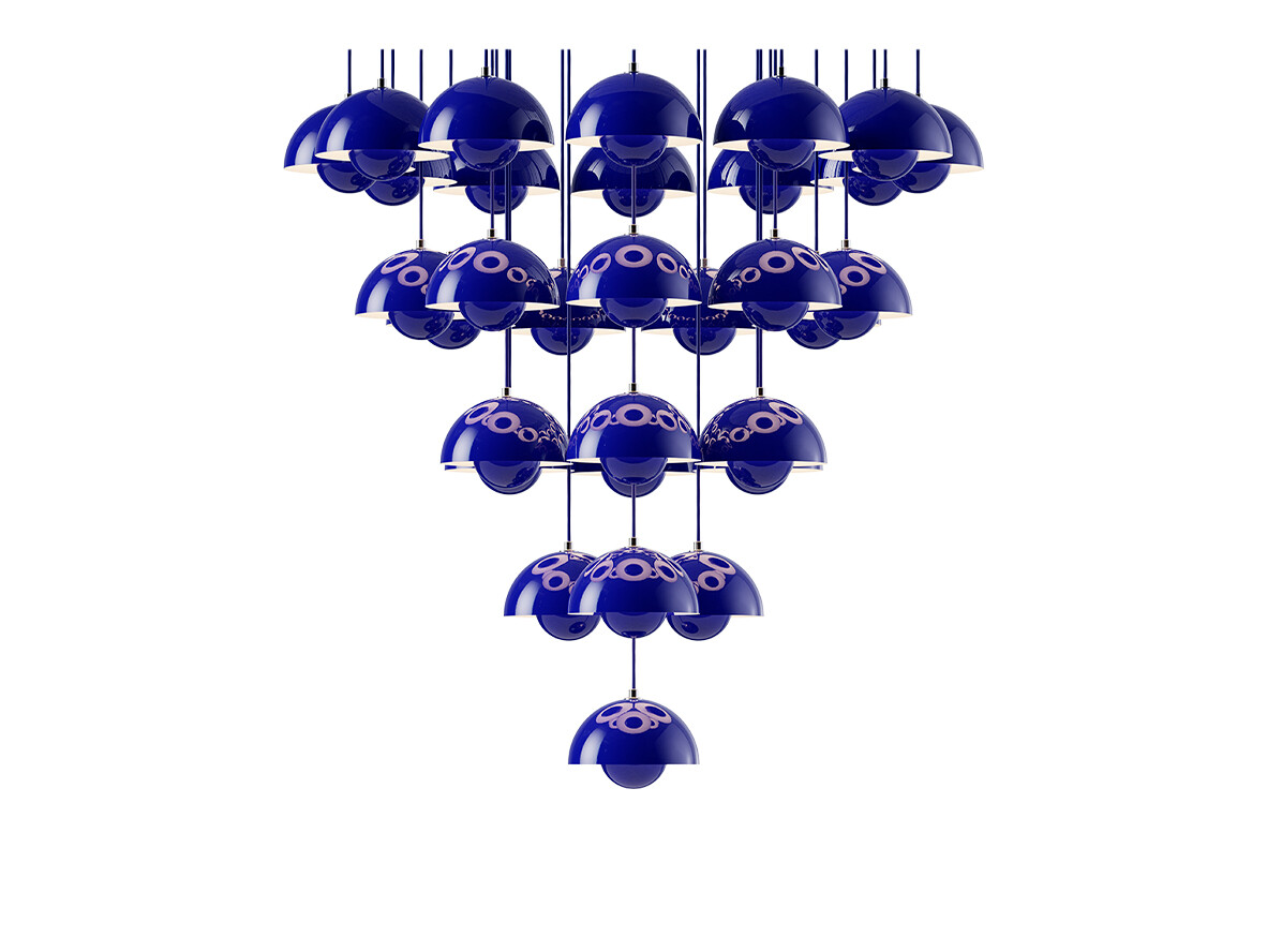 &Tradition - Flowerpot VP10 Lysekrone Ø89 Cobalt Blue &Tradition - Flowerpot VP10 Lysekrone Ø89 Cobalt Blue