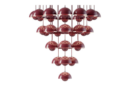 &Tradition - Flowerpot VP10 Lysekrone Ø89 Dark Plum