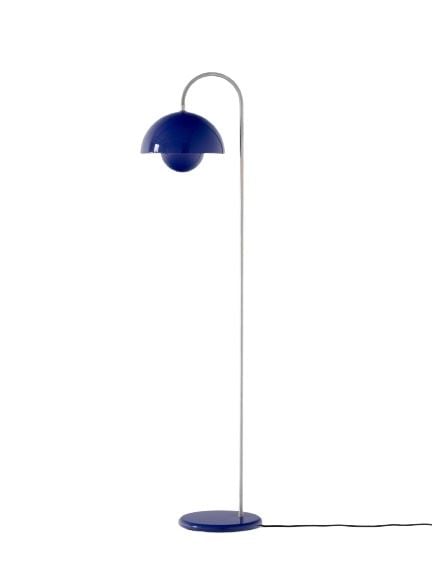 &Tradition Flowerpot VP12 Gulvlampe H: 122 cm - Cobalt Blueome-Plated