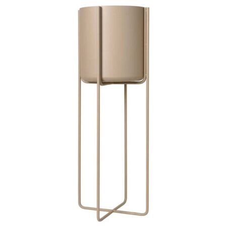 blomus Kena krukke på ben M h80,5 cm Ø29 cm Nomad (beige)