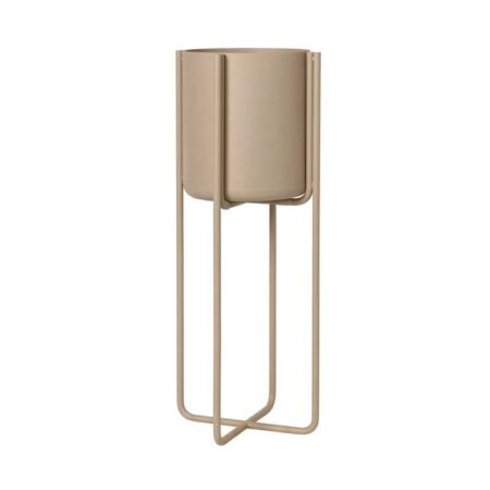 blomus Kena krukke på ben S h55 cm Ø22 cm Nomad (beige)