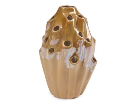 eden outcast - Lava Vase - Vase - Large - Mustard - 33 cm