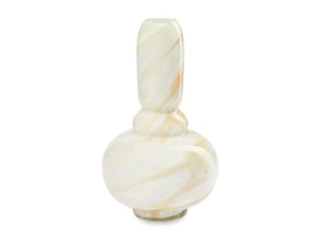 eden outcast - Twirl Vase - Vase - Twirl Vase Marble Yellow Tall - H32 cm