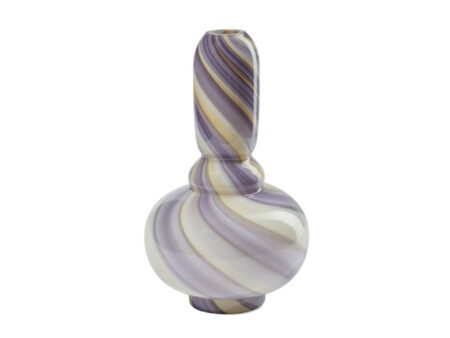 eden outcast - Twirl Vase - Vase - Twirl Vase Purple Tall - H32 cm