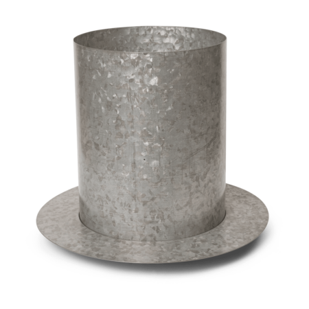 ferm LIVING Auran urtepotte large 38,7 cm Galvanized iron