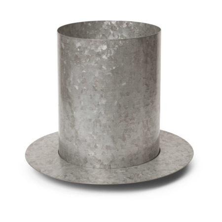 ferm LIVING Auran urtepotte medium 26,6 cm Galvanized iron