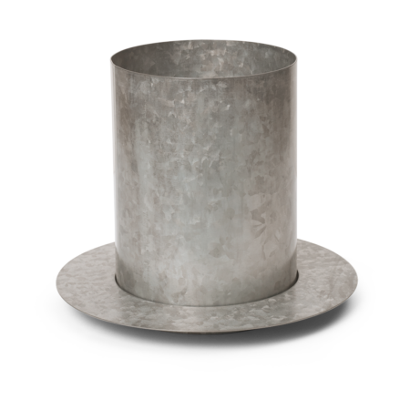 ferm LIVING Auran urtepotte small 21 cm Galvanized iron