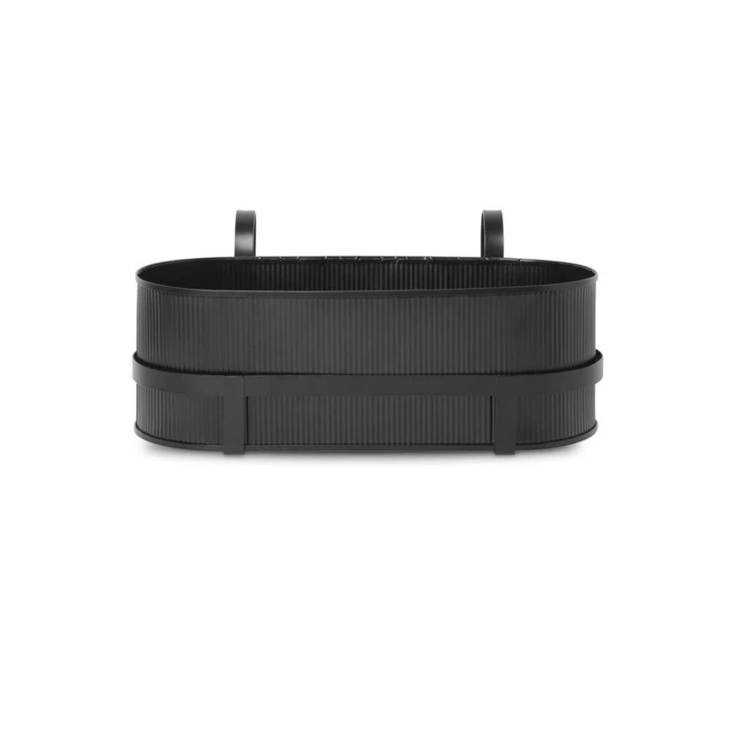 ferm LIVING - Bau Balcony Box Black ferm LIVING - Bau Balcony Box Black