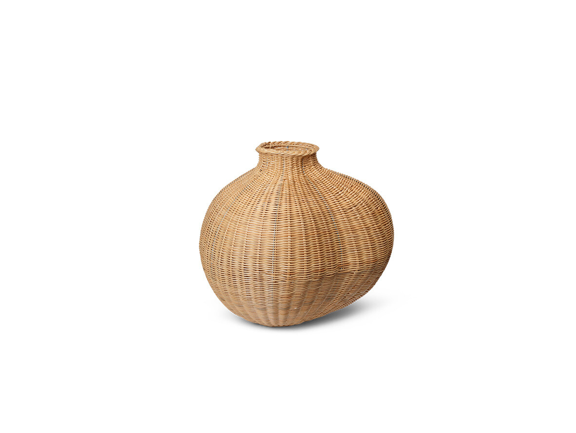 ferm LIVING - Bola Braided Floor Vase Natural ferm LIVING - Bola Braided Floor Vase Natural