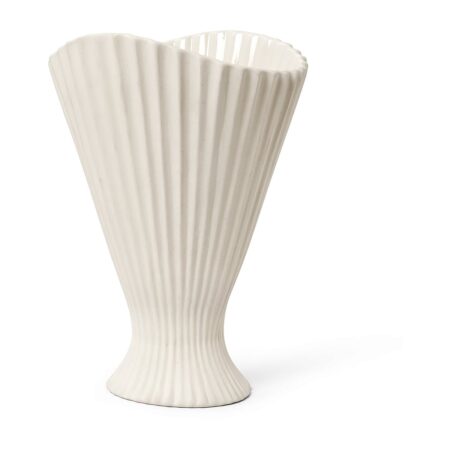 ferm LIVING Fountain vase Offwhite