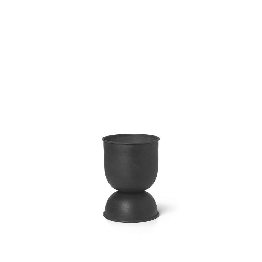 ferm LIVING - Hourglass Pot Extra Small Black ferm LIVING - Hourglass Pot Extra Small Black