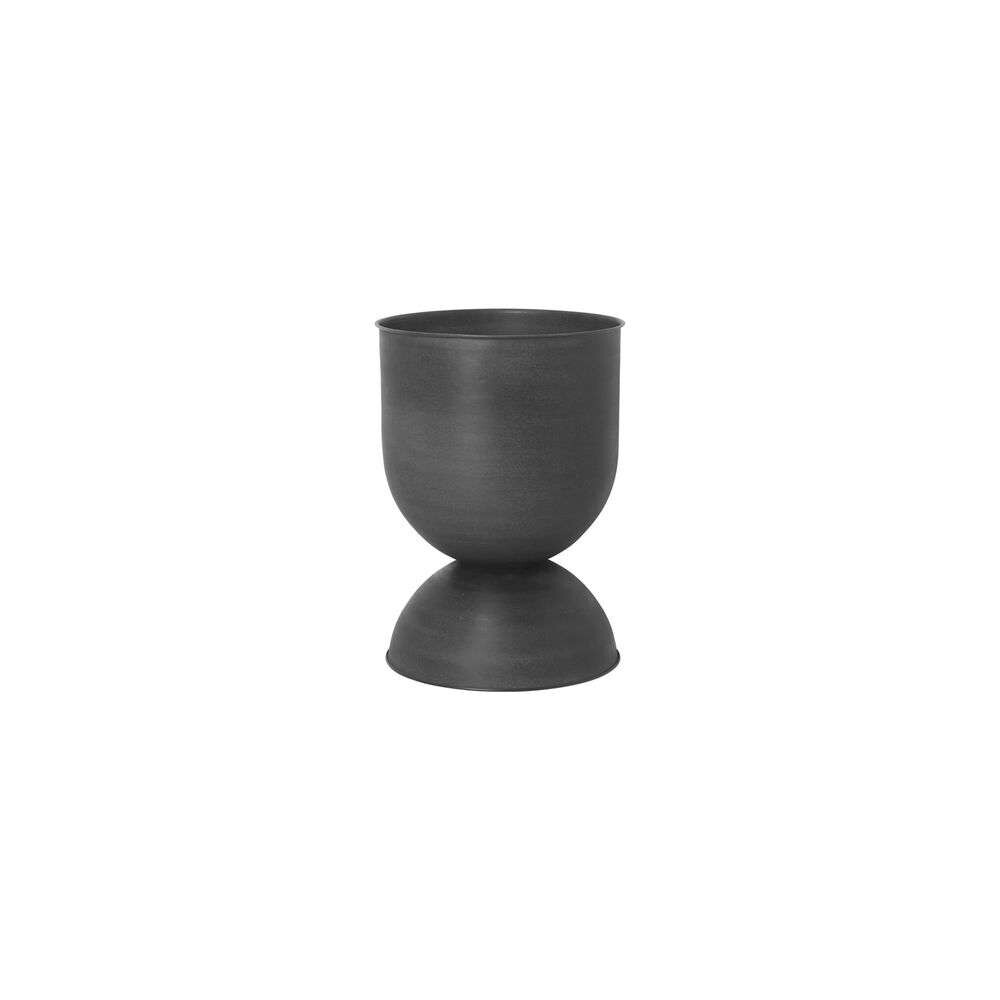 ferm LIVING - Hourglass Pot Medium Black ferm LIVING - Hourglass Pot Medium Black