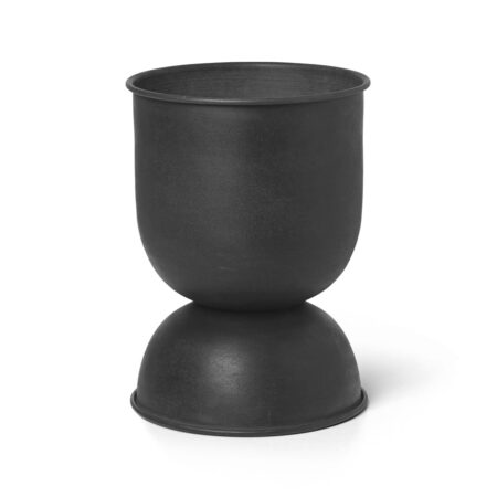 ferm LIVING Hourglass krukke extra small Ø21 cm Sort-mørkegrå