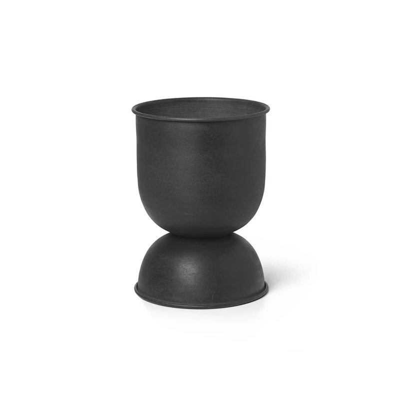 ferm LIVING - Hourglass plantepotte Extra Small Black ferm LIVING - Hourglass plantepotte Extra Small Black