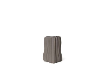 ferm LIVING - Moire Vase H20 Anthracite