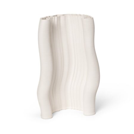 ferm LIVING Moire vase 19x30 cm Offwhite