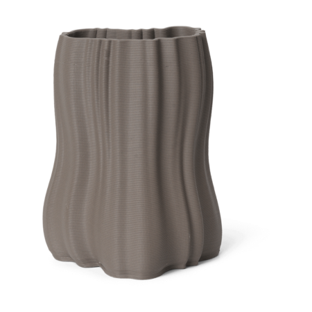 ferm LIVING Moire vase 20 cm Anthracite