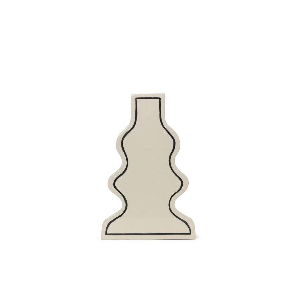 ferm LIVING - Paste Vase Curvy Off-White ferm LIVING - Paste Vase Curvy Off-White