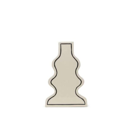 ferm LIVING - Paste Vase Curvy Off-white