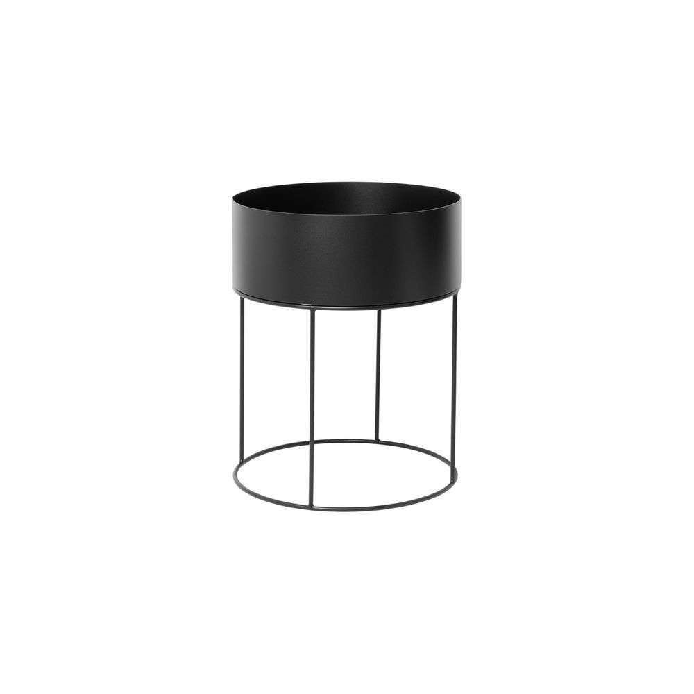 ferm LIVING - Plant Box Black Round ferm LIVING - Plant Box Black Round