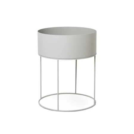 ferm LIVING - Plant plantekrukke/blomsterkasse lysegrå rund