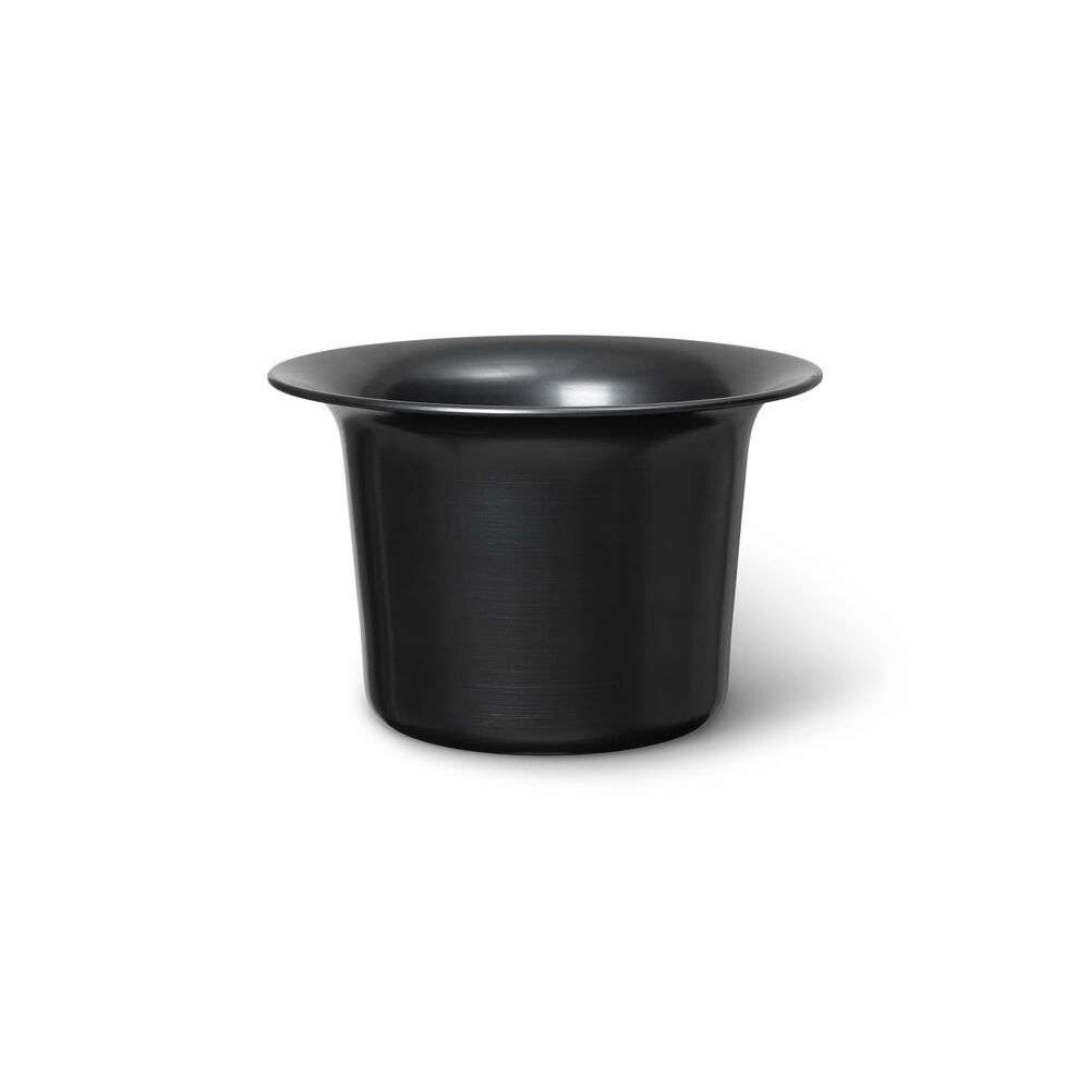 ferm LIVING - Spun Alu Basket Low Blackened Aluminum ferm LIVING - Spun Alu Basket Low Blackened Aluminum