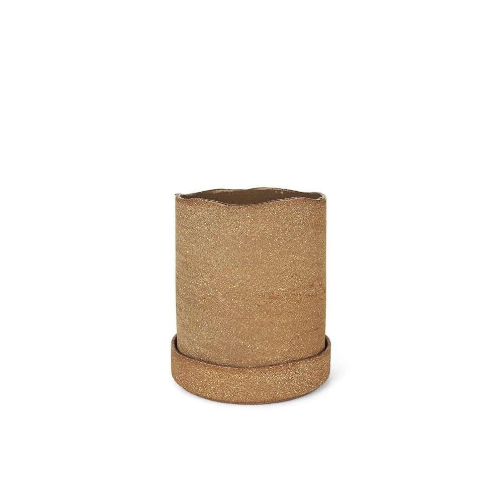 ferm LIVING - Uneru Pot Ø16 Brown ferm LIVING - Uneru Pot Ø16 Brown