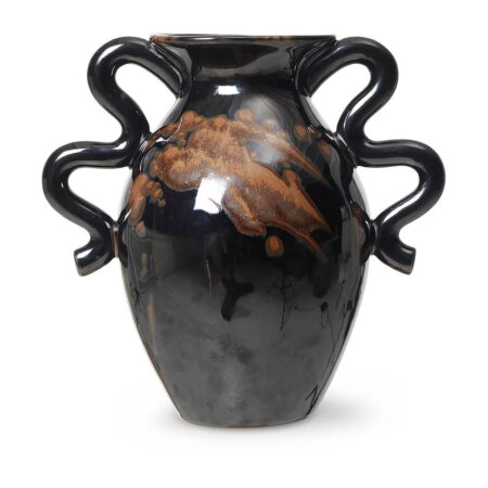 ferm LIVING Verso vase 27 cm Black/Brown