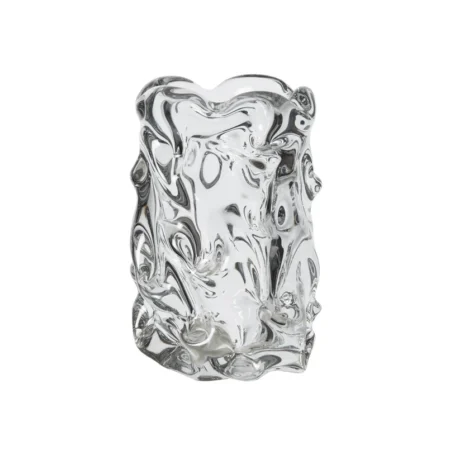 ferm LIVING - Virelle vase, højde 18 cm, glas, håndlavet