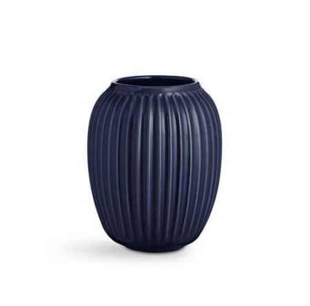 kähler - Hammershøi vase, indigo - H: 20 cm.