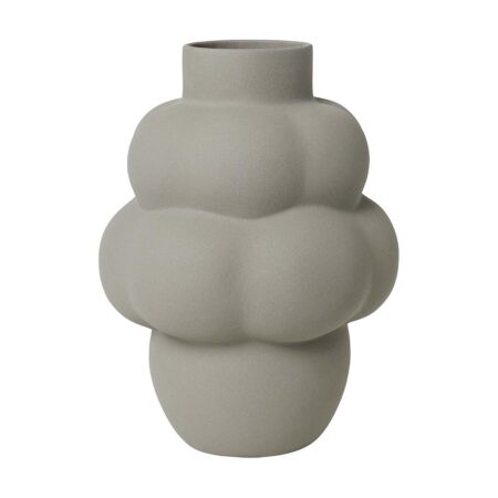 louise roe - Balloon Vase #04 Grande, Sanded Grey - Ø13 cm/H42 cm