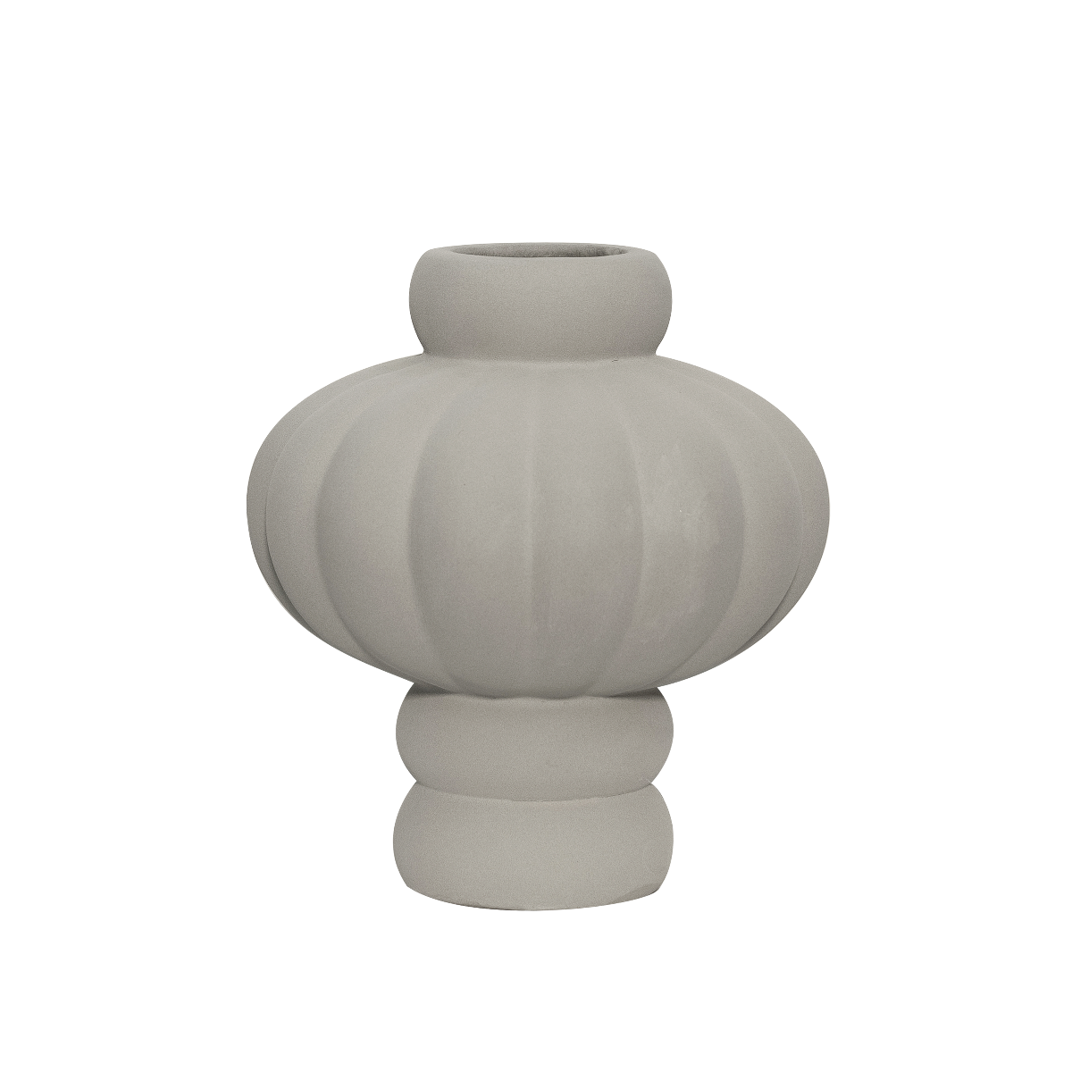 louise roe - Balloon vase #02, sanded grey - H:25 cm. louise roe - Balloon vase #02, sanded grey - H:25 cm.