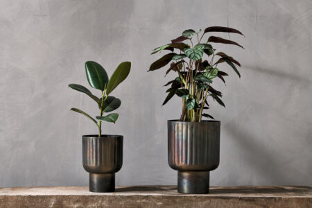 nkuku Dasalla Planter | Vases & Planters | Antique Brass | Small