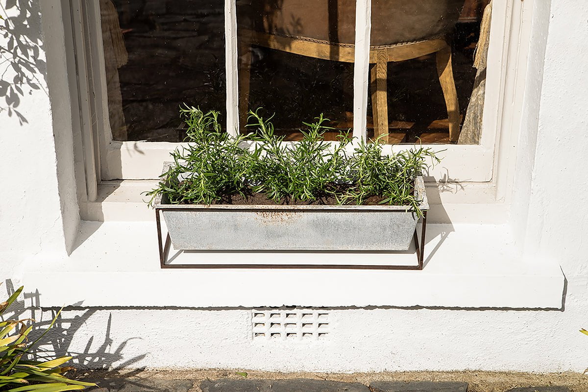 nkuku Narlu Window Box Planter | Vases & Planters | Aged Zinc nkuku Narlu Window Box Planter | Vases & Planters | Aged Zinc