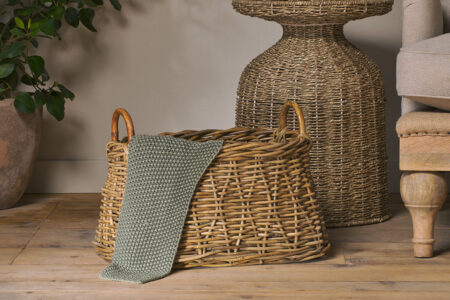 nkuku Netra Rattan Basket | Storage & Hanging Accessories | Natural