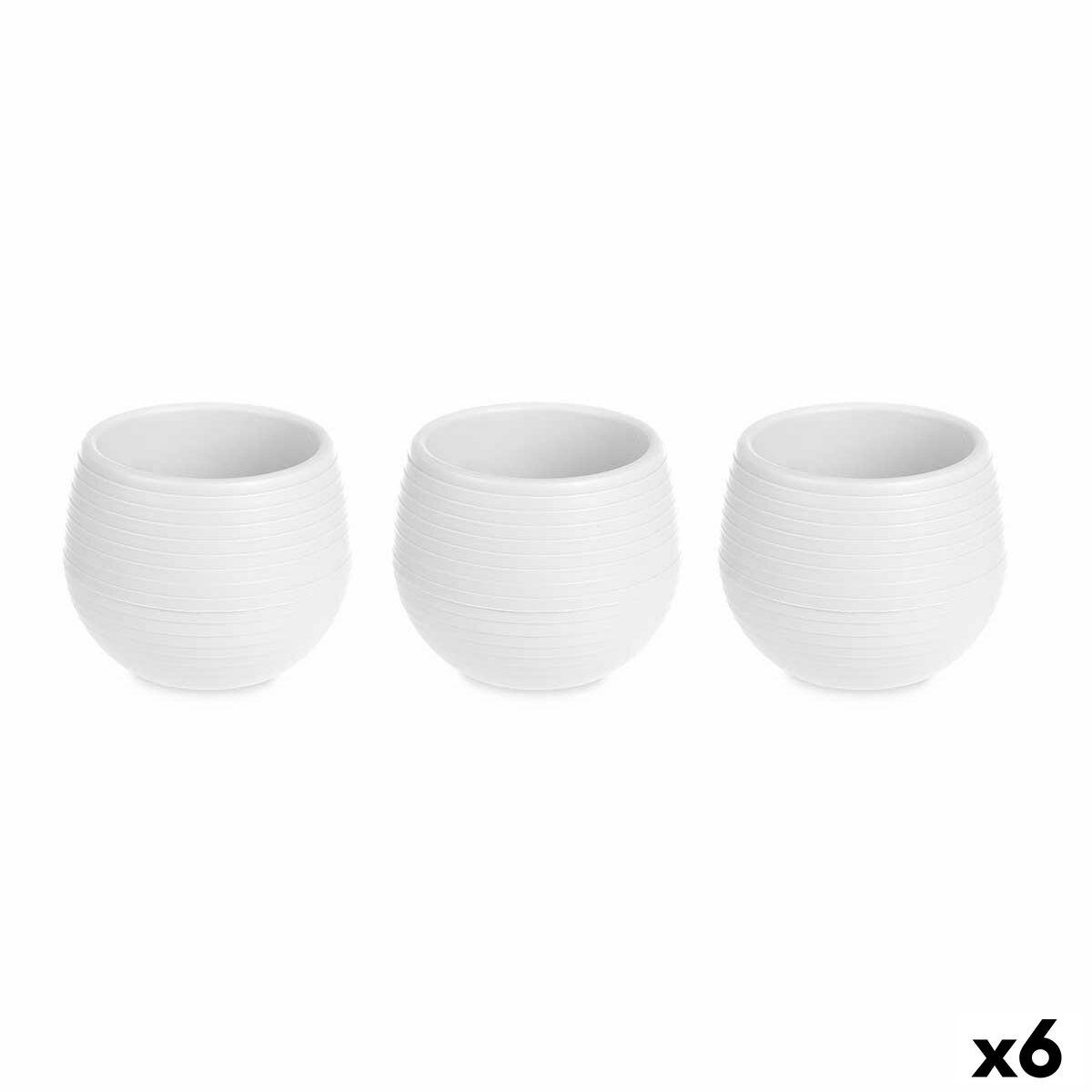 plantekrukker Hvid Plastik 12 x 12 x 11 cm (6 enheder) plantekrukker Hvid Plastik 12 x 12 x 11 cm (6 enheder)