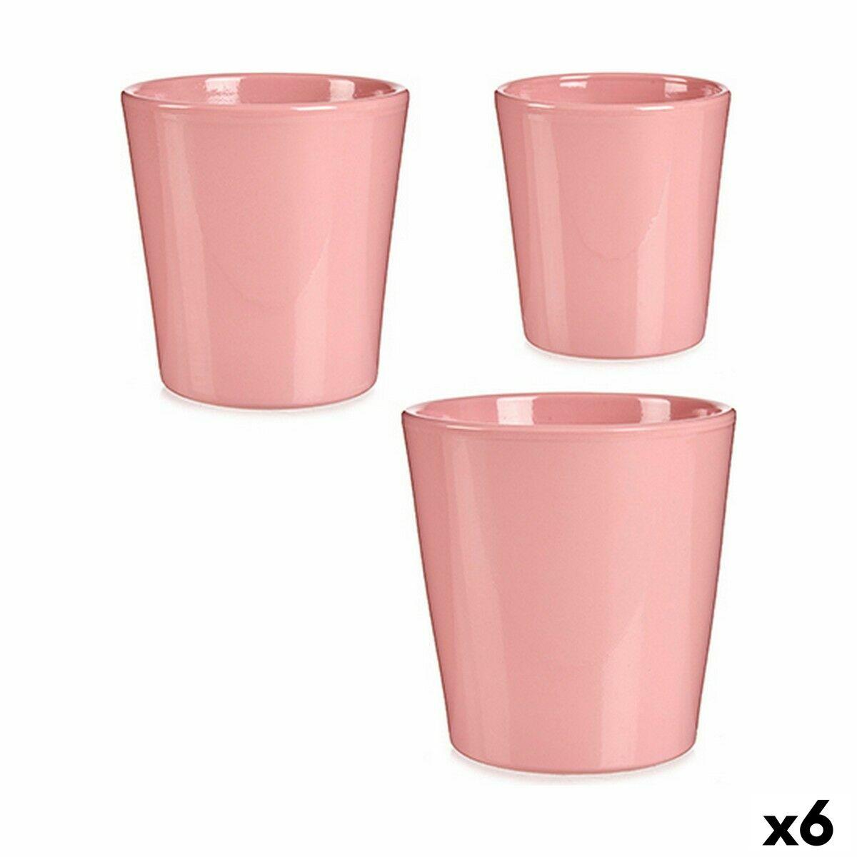 plantekrukker Pink Ler (6 enheder) plantekrukker Pink Ler (6 enheder)