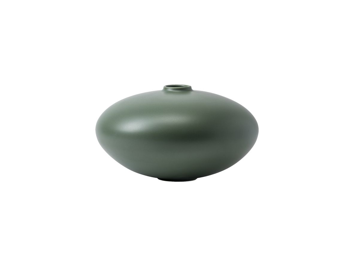 raawii - Alev Vase 02 / Large - Vase - Elm Green - Ø27,5 x H16,7 cm raawii - Alev Vase 02 / Large - Vase - Elm Green - Ø27,5 x H16,7 cm