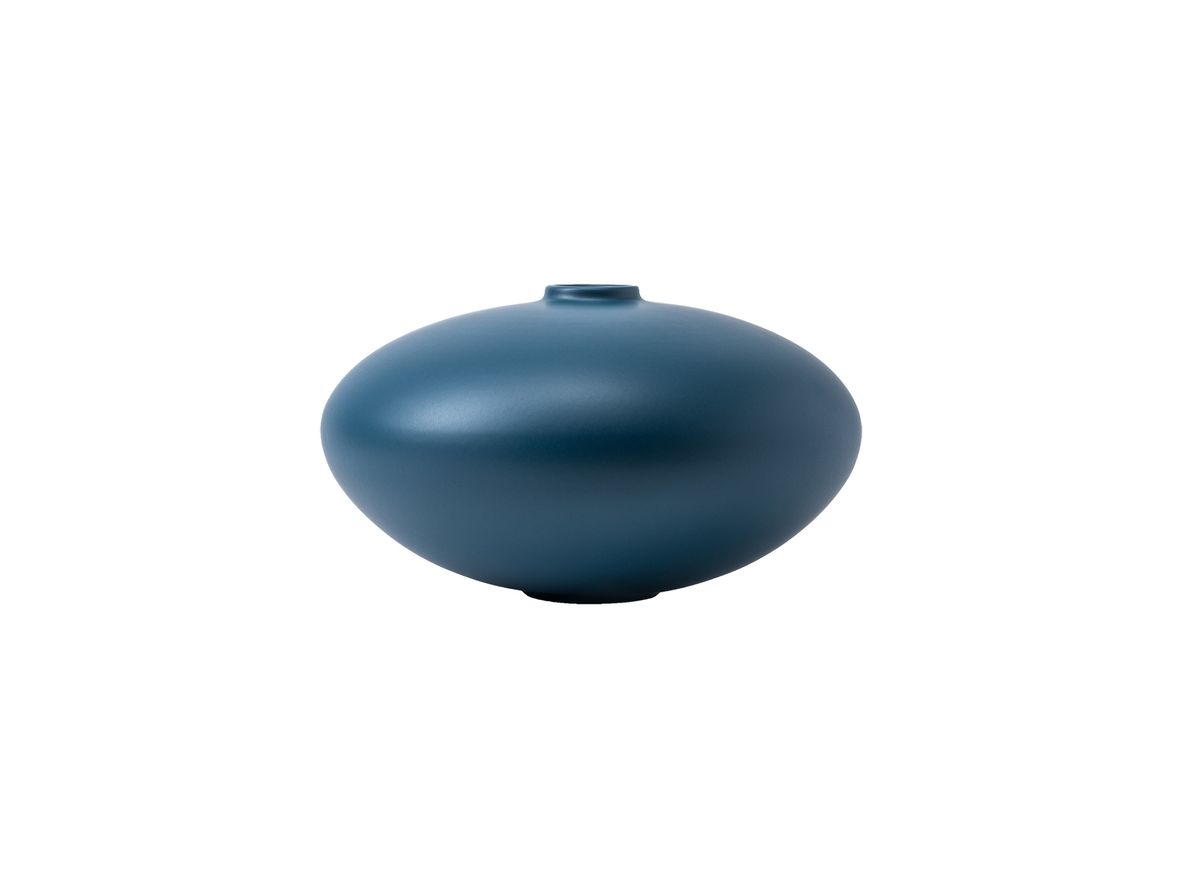 raawii - Alev Vase 02 / Large - Vase - Mallard Blue - Ø27,5 x H16,7 cm raawii - Alev Vase 02 / Large - Vase - Mallard Blue - Ø27,5 x H16,7 cm