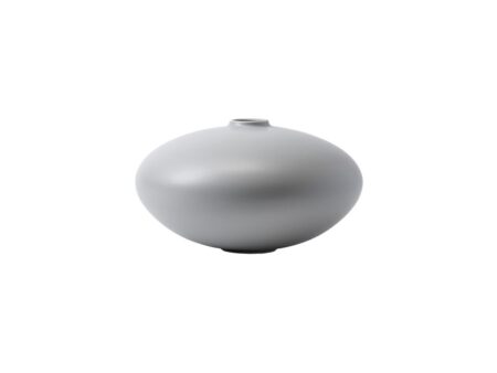 raawii - Alev Vase 02 / Large - Vase - Misty Grey - Ø27,5 x H16,7 cm