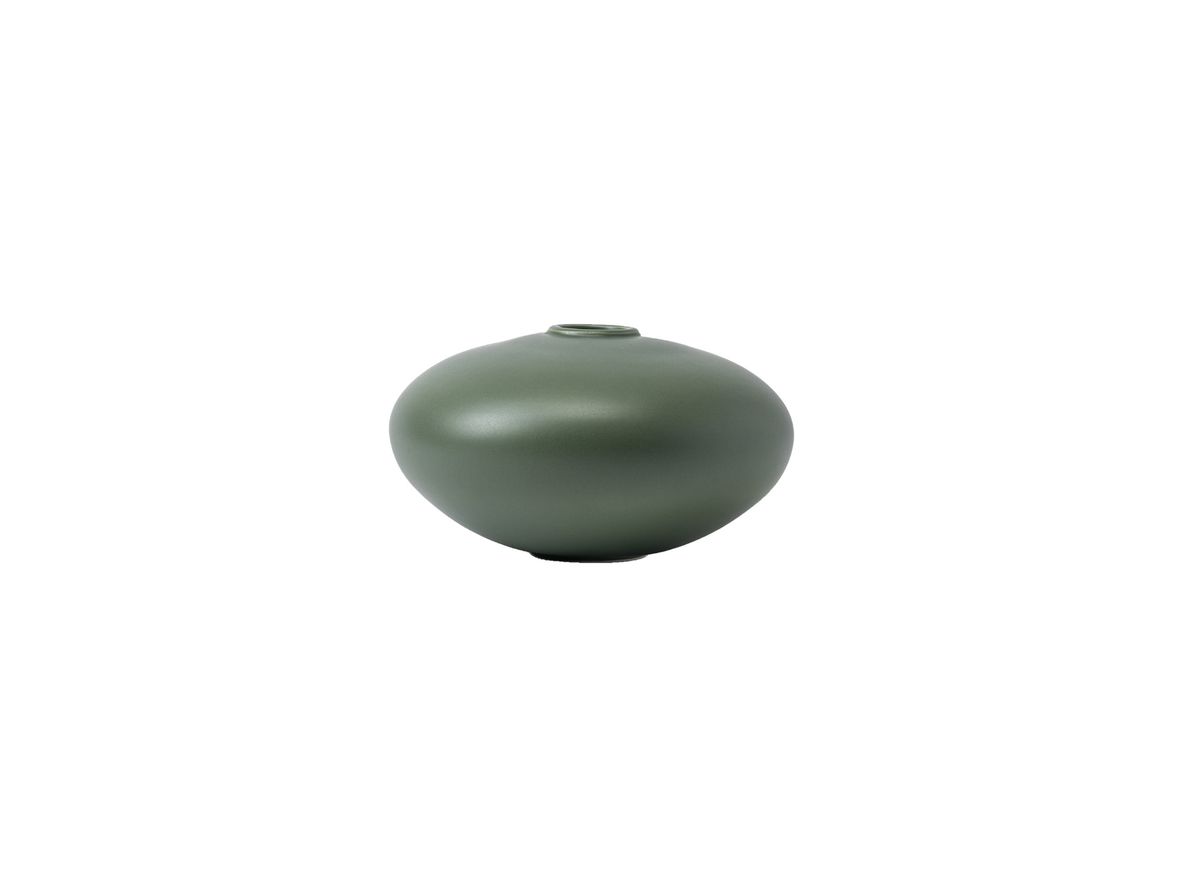 raawii - Alev Vase 02 / Small - Vase - Elm Green - Ø17,5 x H10 cm raawii - Alev Vase 02 / Small - Vase - Elm Green - Ø17,5 x H10 cm