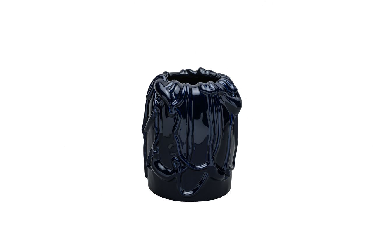 raawii Michael Kvium Jam Vase H: 24 cm - Deep Cobalt raawii Michael Kvium Jam Vase H: 24 cm - Deep Cobalt