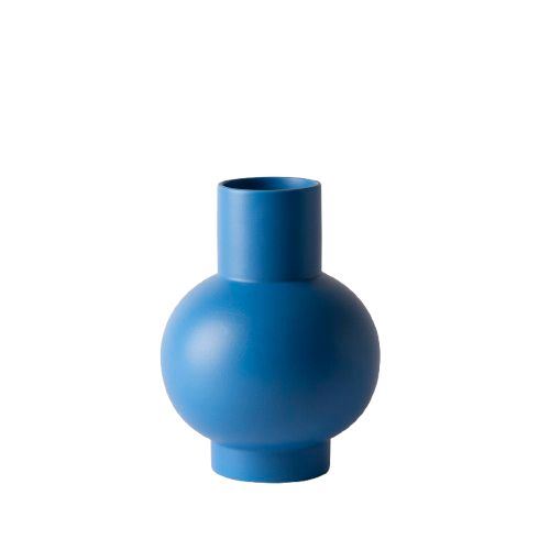 raawii Strøm Large Vase H: 24 cm - Electric blue raawii Strøm Large Vase H: 24 cm - Electric blue