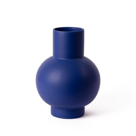 raawii Strøm Large Vase H: 24 cm - Horizon Blue