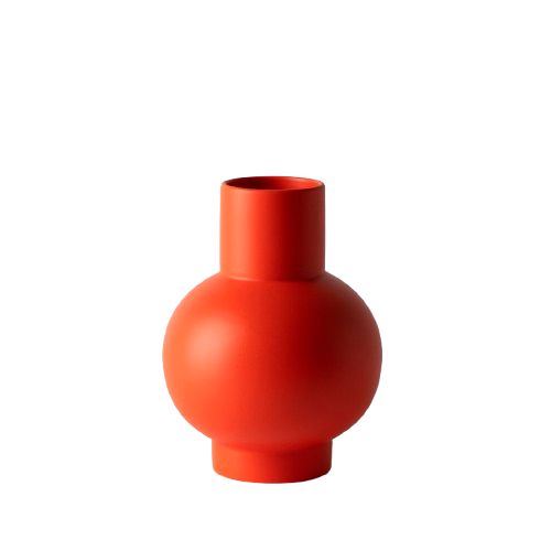 raawii Strøm Large Vase H: 24 cm - Strong Coral raawii Strøm Large Vase H: 24 cm - Strong Coral