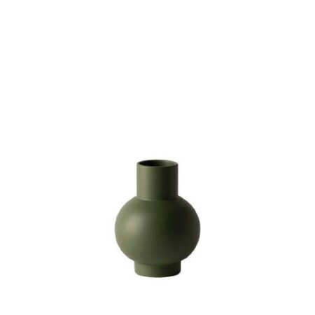 raawii Strøm Small Vase H: 16 cm - Deep Green