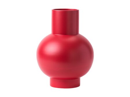 raawii - Strøm Vase / Extra Large - Vase - Salsa - Ø25 x H33 cm